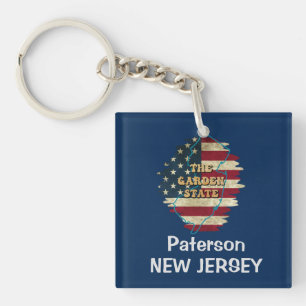 Custom New Jersey Staat Schlüsselanhänger