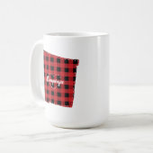 Custom New Mexico Heimat Staat Kariert Weihnachten Kaffeetasse (Vorderseite Links)