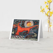 Custom New Mexico Spanish Tasmanian Devil Hunde Ka Karte (Gelbe Blume)