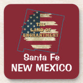 Custom New Mexico Staat Beauty Coaster Getränkeuntersetzer (Vorderseite)