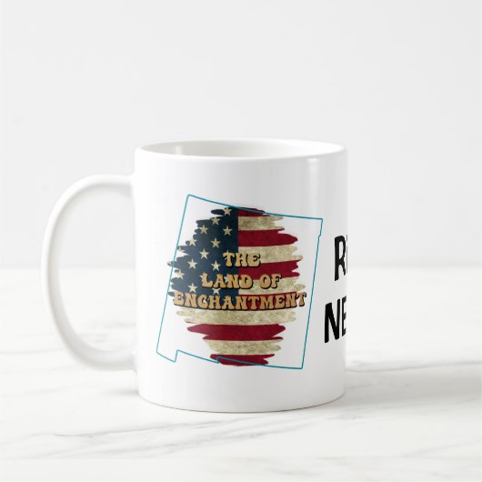 Custom New Mexico Staat Kaffeemaschine Tasse (Links)