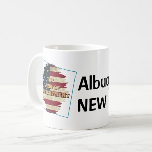 Custom New Mexico Staat Kaffeetasse (Vorderseite Links)