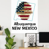 Custom New Mexico Staat Poster (Heimbüro)