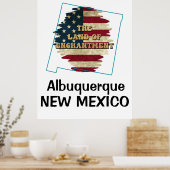 Custom New Mexico Staat Poster (Küche)