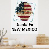 Custom New Mexico Staat Poster (Küche)