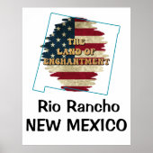 Custom New Mexico Staat Poster (Vorne)