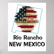 Custom New Mexico Staat Poster