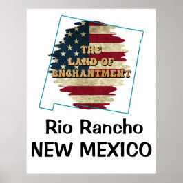 Custom New Mexico Staat Poster
