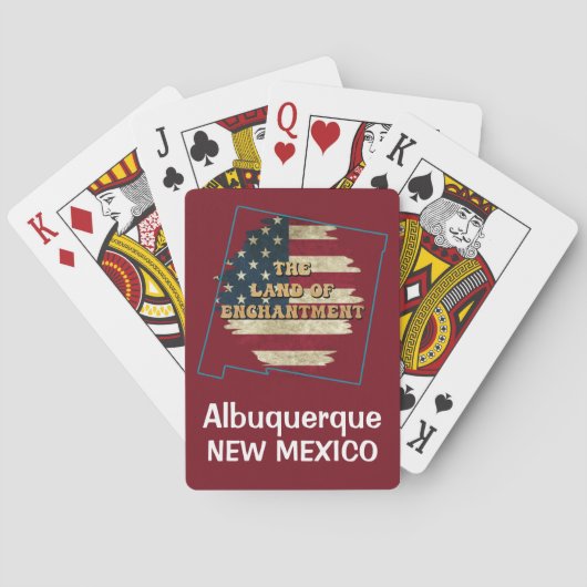 Custom New Mexico Staat Spielkarten (Rückseite)
