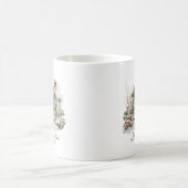 Custom New Year Winter Szene Schnee Grün Weihnacht Kaffeetasse (Mittel)