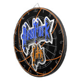 Custom New York City Basketball Dartscheibe (Vorderseite rechts)
