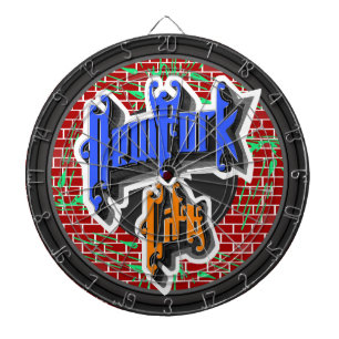 Custom New York City Dartscheibe