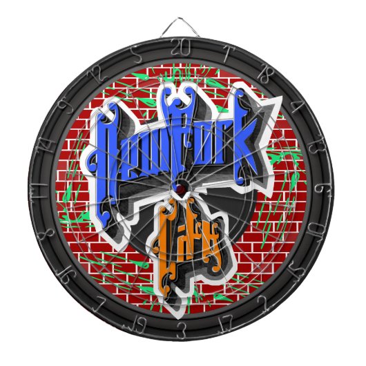 Custom New York City Dartscheibe (vorne)