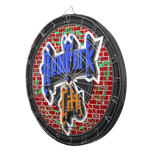 Custom New York City Dartscheibe (Vorderseite rechts)