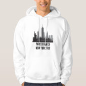 Custom New York Trip Skyline Statue of Liberty Hoodie (Vorderseite)