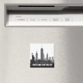 Custom New York Trip Skyline Statue of Liberty Magnet (In Situ (Geschirrspüler))