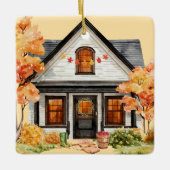 Custom New Zuhause Cosy Erntedank Ornament (Vorderseite)