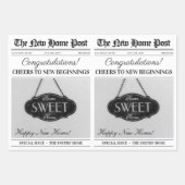 Custom New Zuhause Gift Housewarming Blumen Bouque Geschenkpapier Set (Vorderseite)