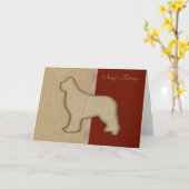 Custom Newf Tidings Antique Karte (Gelbe Blume)