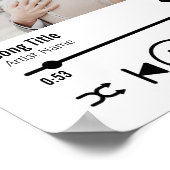 Custom Newlyed Foto Song Playlist Poster (Ecke)