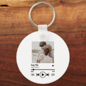 Custom Newlyed Foto Song Playlist Schlüsselanhänger (Rückseite)