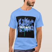 Custom Nice Text Carolina Blue Color T - Shirt (Vorderseite)