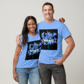 Custom Nice Text Carolina Blue Color T - Shirt (Unisex)