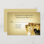 ::CUSTOM: Nichole & Jason Las Vegas UAWG: RSVP Karte (Vorne/Hinten)