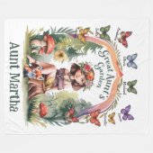 Custom Niece und Nephew ernennen den Garten der Gr Fleecedecke (Vorderseite (Horizontal))