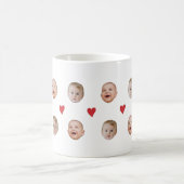Custom Niedlich Baby Face 2 Fotos Tasse (Mittel)
