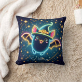 Custom Niedlich Bat Witch's Hat Halloween Kinderzi Kissen (Decke)