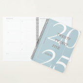 Custom Niedlich Blue Minimal 2025 Calendar Planner Planer (Anzeige)
