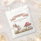 Custom Niedlich Bunny Baby Dusche Vielen Dank für Geschenktütchen (Ausgeschnitten)