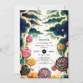 Custom Niedlich Candyland Birthday Einladung