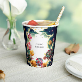 Custom Niedlich Candyland Birthday Pappbecher