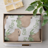 Custom Niedlich Capybara Pun Baby Boy Seidenpapier (Geschenk)