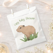 Custom Niedlich Capybara Pun Capy Baby Dusche Geschenktütchen (Ausgeschnitten)