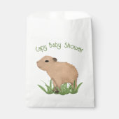 Custom Niedlich Capybara Pun Capy Baby Dusche Geschenktütchen (Vorderseite)