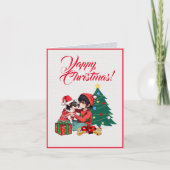 Custom Niedlich Chihuahua Hund mit kleinen Mädchen Karte (Vorderseite)