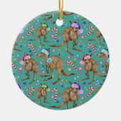 Custom Niedlich Christmas Kangaroo Keramik Ornament (Vorne)