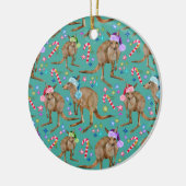 Custom Niedlich Christmas Kangaroo Keramik Ornament (Links)