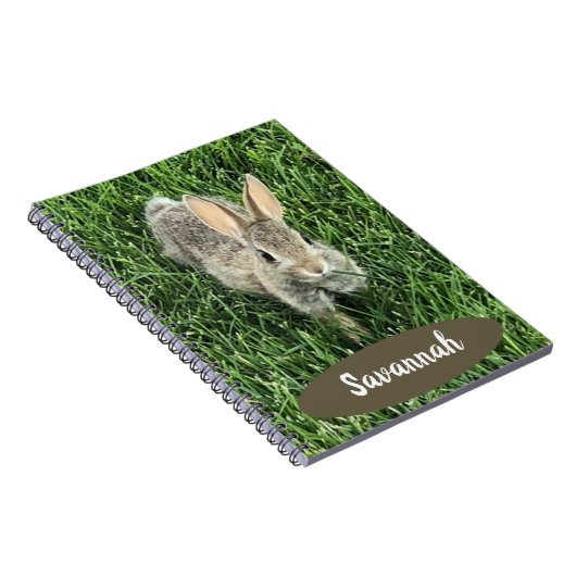 Custom Niedlich Cottontail Bunny Notizblock (Rechte Seite)