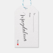 Custom Niedlich Deer Happy Freuden Freuden Weihnac Geschenkanhänger (Rückseite)