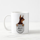 Custom Niedlich Doberman for Dog Lover Trainer Lov Kaffeetasse (Links)