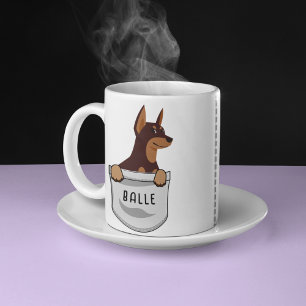 Custom Niedlich Doberman for Dog Lover Trainer Lov Kaffeetasse