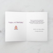 Custom Niedlich Dump Truck Grandson Birthday Gedic Ankündigung (Innenseite)