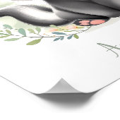 Custom Niedlich Elegant Skunk Woodland Animal Kind Poster (Ecke)