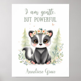 Custom Niedlich Elegant Skunk Woodland Animal Kind Poster