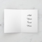 Custom Niedlich Elegant White Baby Happy 1. Geburt Karte (Innenseite)