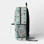 Custom Niedlich Fiesta Llama & Cactus Kinderzimmer Bedruckter Rucksack (Rechts)